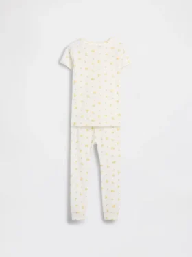 Pyjamaset van biologisch geborsteld katoen voor kinderen en baby’s
