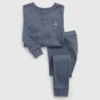 Pyjamaset van biologisch katoen in gemêleerde kleur voor Baby & Peuter