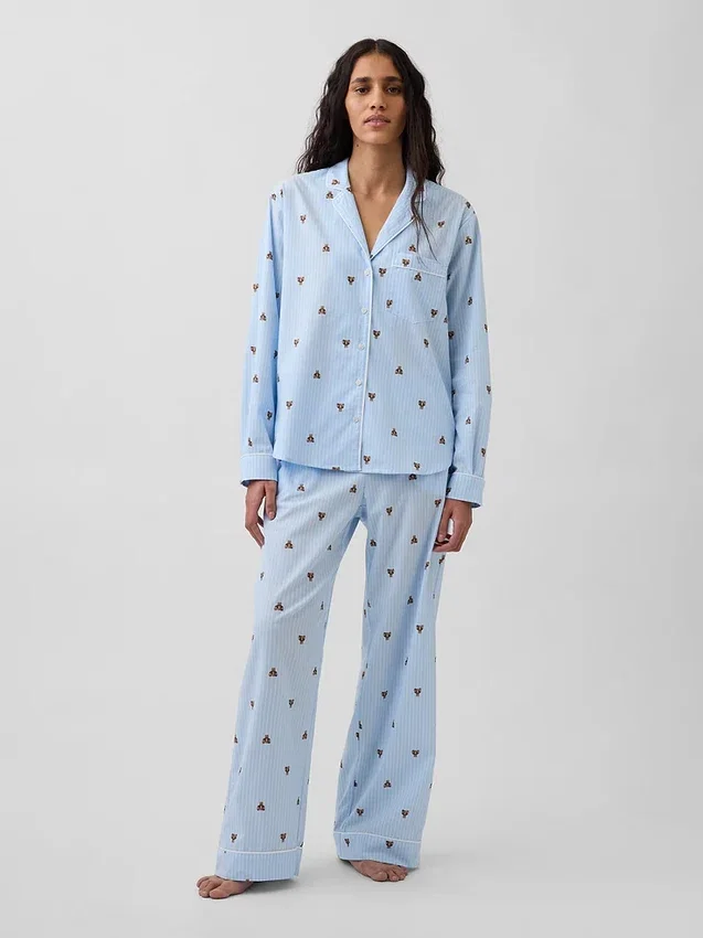 Pyjamaset van popeline