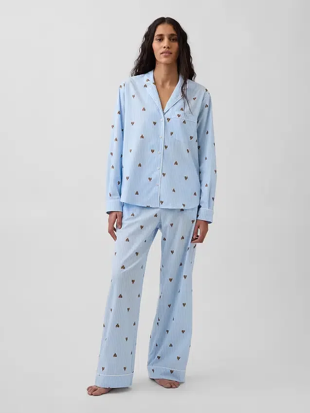 Pyjamaset van popeline