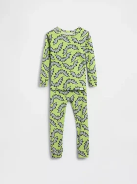 Pyjamaset voor Baby & Peuter van biologisch geborsteld katoen met vleermuizenprint