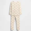 Pyjamaset voor kinderen en baby’s van biologisch geborsteld katoen met Pumpkin Bear-print