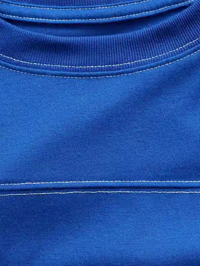 Pyjamaset voor kinderen van gerecycled materiaal met kleurblokken