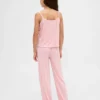 Pyjamaset voor kinderen van gerecycled pointelle-materiaal