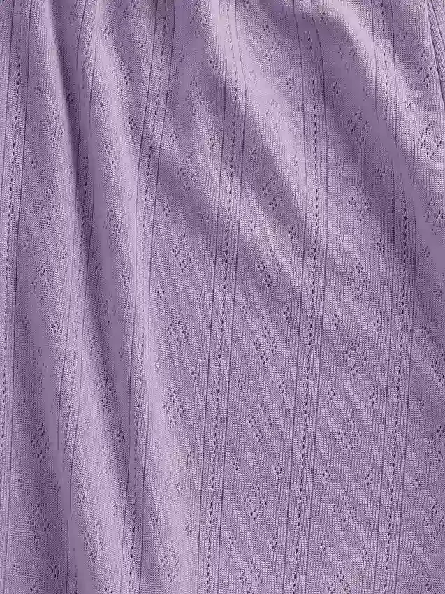 Pyjamaset voor kinderen van gerecycled pointelle-materiaal