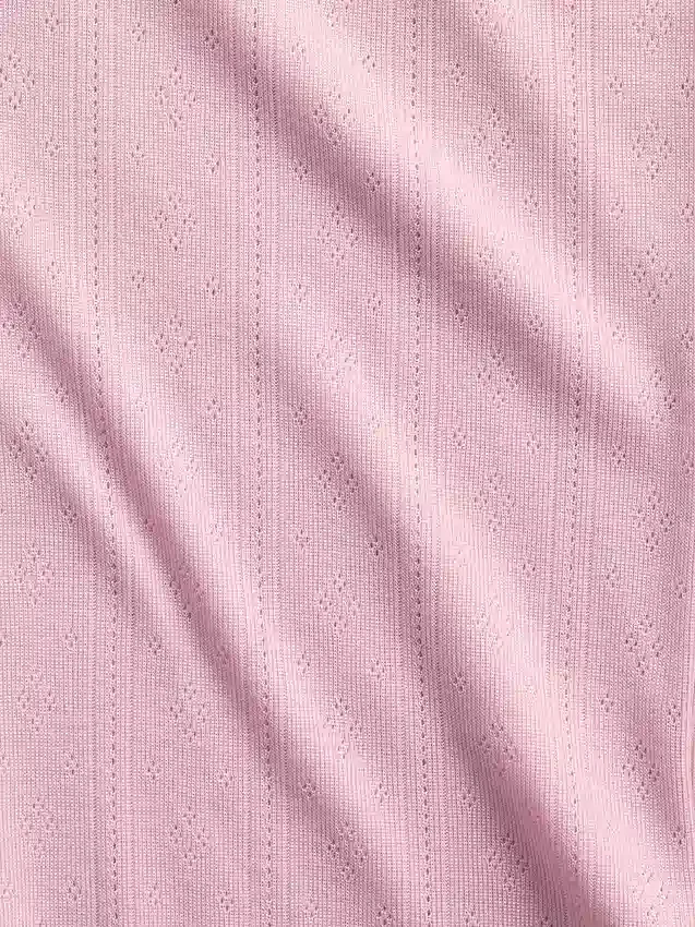 Pyjamaset voor kinderen van gerecycled pointelle-materiaal