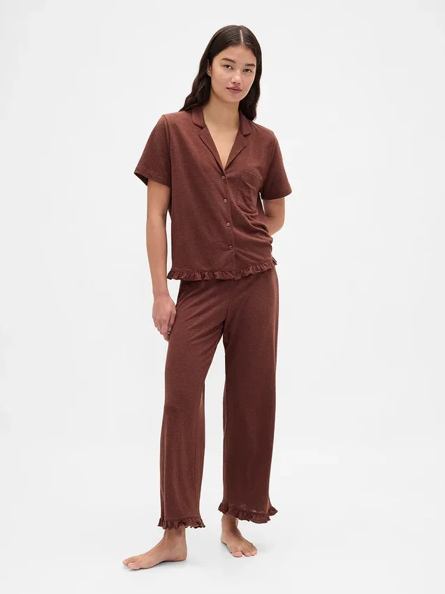 Pyjamashemd met ruches