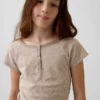 Raglan Henley-T-shirt voor kinderen