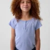 Raglan Henley-T-shirt voor kinderen