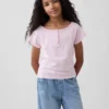 Raglan Henley-T-shirt voor kinderen