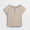 Raglan Henley-T-shirt voor kinderen