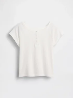 Raglan Henley-T-shirt voor kinderen
