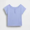 Raglan Henley-T-shirt voor kinderen