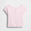 Raglan Henley-T-shirt voor kinderen