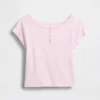 Raglan Henley-T-shirt voor kinderen