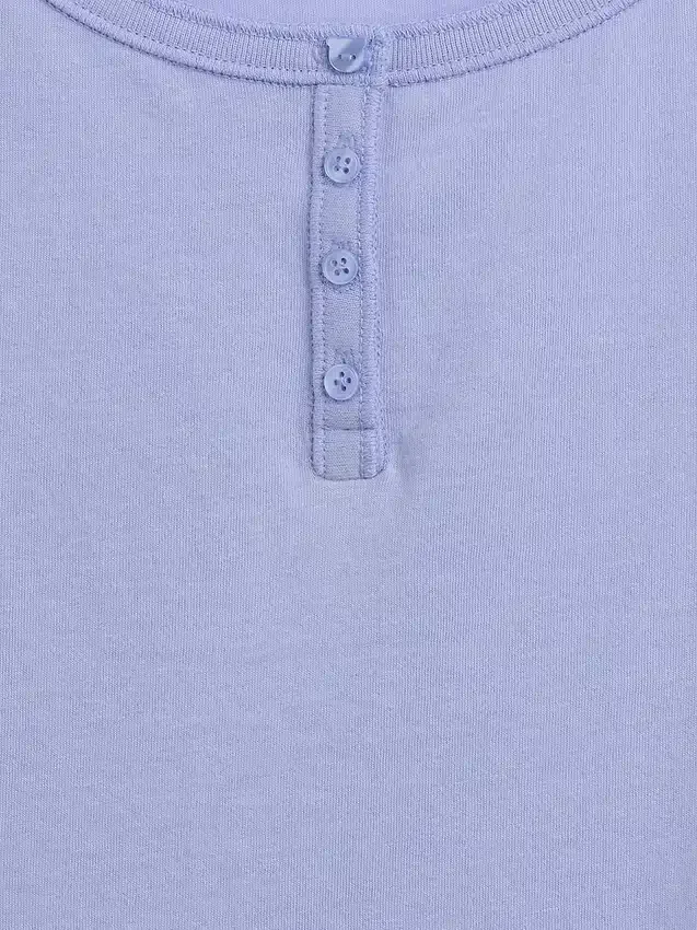 Raglan Henley-T-shirt voor kinderen