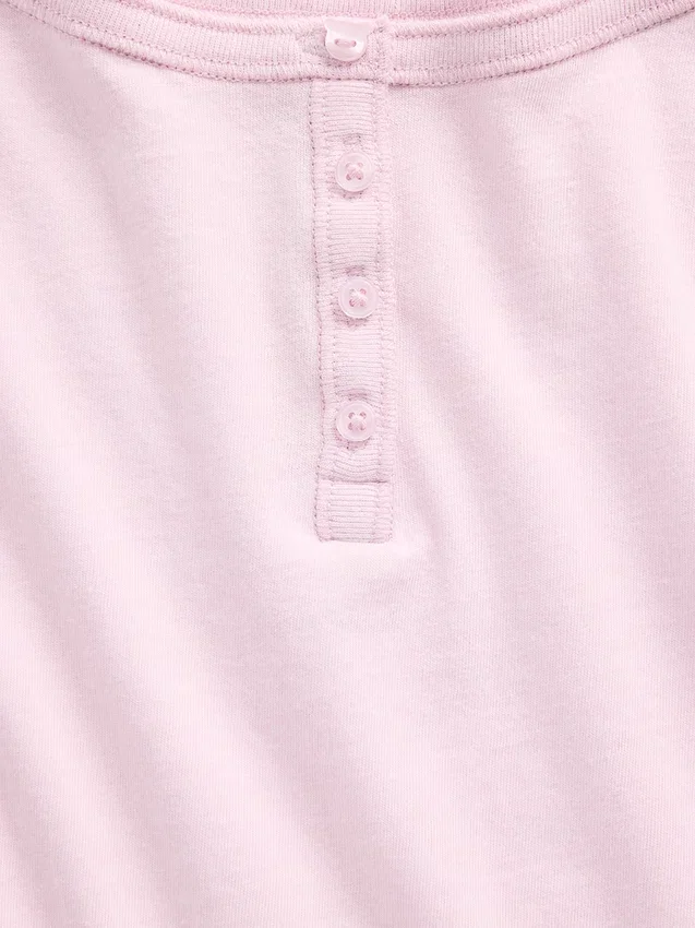 Raglan Henley-T-shirt voor kinderen