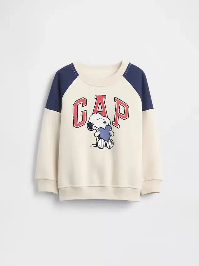 Raglan-sweatshirt met Snoopy-logo voor Baby & Peuter