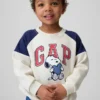 Raglan-sweatshirt met Snoopy-logo voor Baby & Peuter