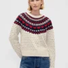 Raglan-trui met ronde hals van katoenmix