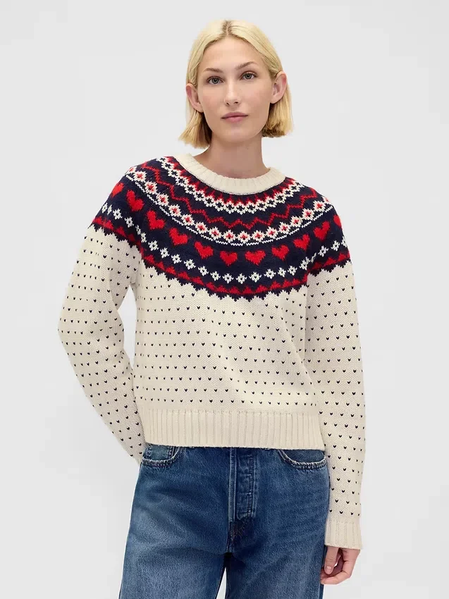 Raglan-trui met ronde hals van katoenmix