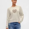 Raglan-trui met ronde hals van katoenmix
