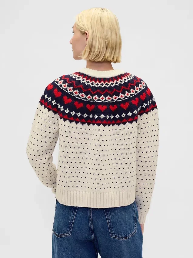 Raglan-trui met ronde hals van katoenmix