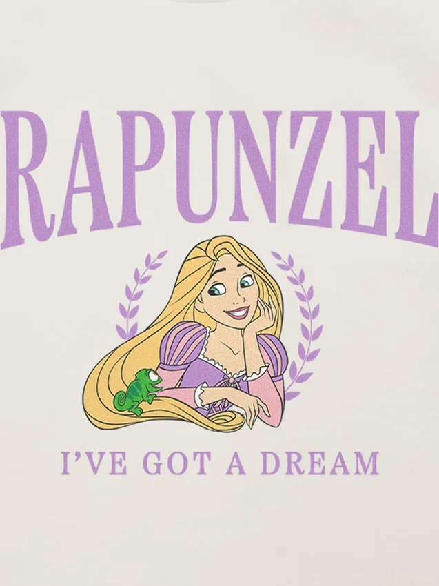 Rapunzel-T-shirt met print voor peuters