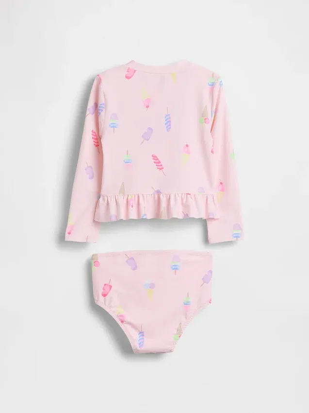 Rashguard-zwemset voor Baby & Peuter