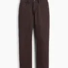 Rechte, taps toelopende jeans met middelhoge taille