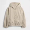 Relaxed denimjack met capuchon voor kinderen
