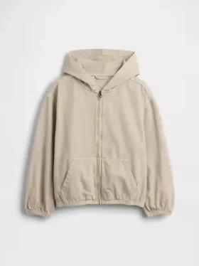 Relaxed denimjack met capuchon voor kinderen