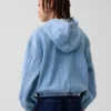 Relaxed denimjack met capuchon voor kinderen