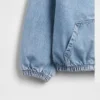 Relaxed denimjack met capuchon voor kinderen