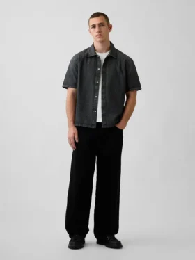 Relaxed denimoverhemd