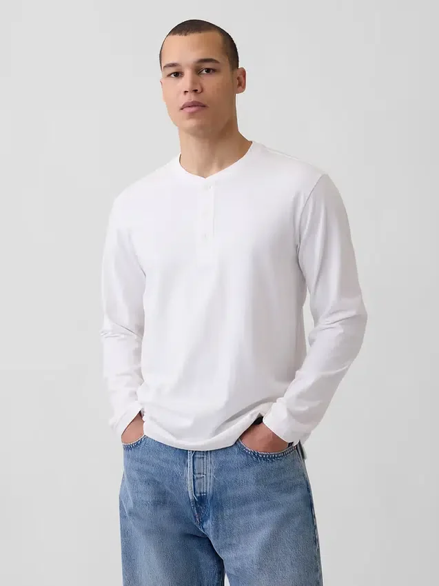 Relaxed Henley-T-shirt