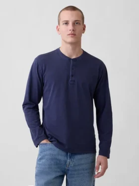 Relaxed Henley-T-shirt