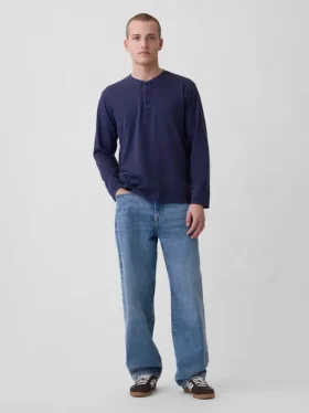 Relaxed Henley-T-shirt