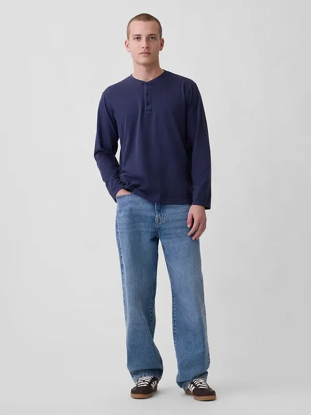 Relaxed Henley-T-shirt