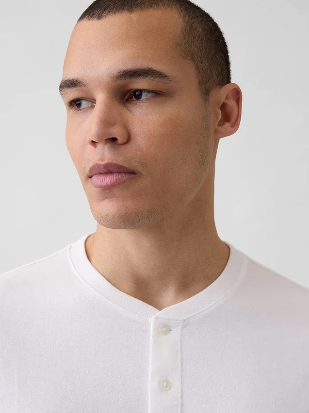 Relaxed Henley-T-shirt