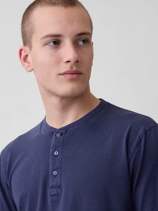 Relaxed Henley-T-shirt