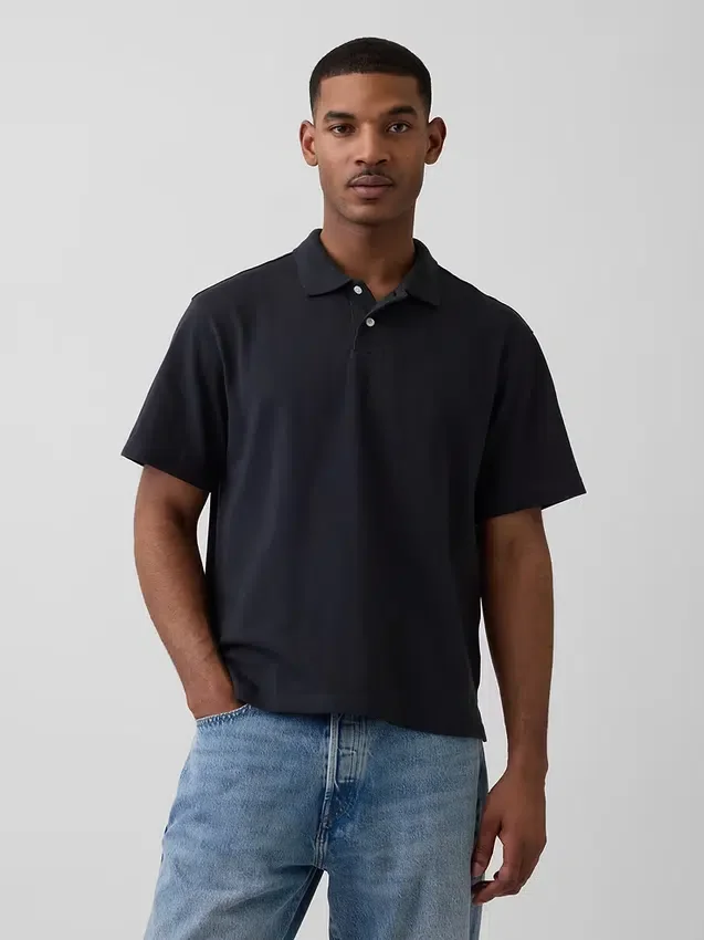 Relaxed piqué-Polo's