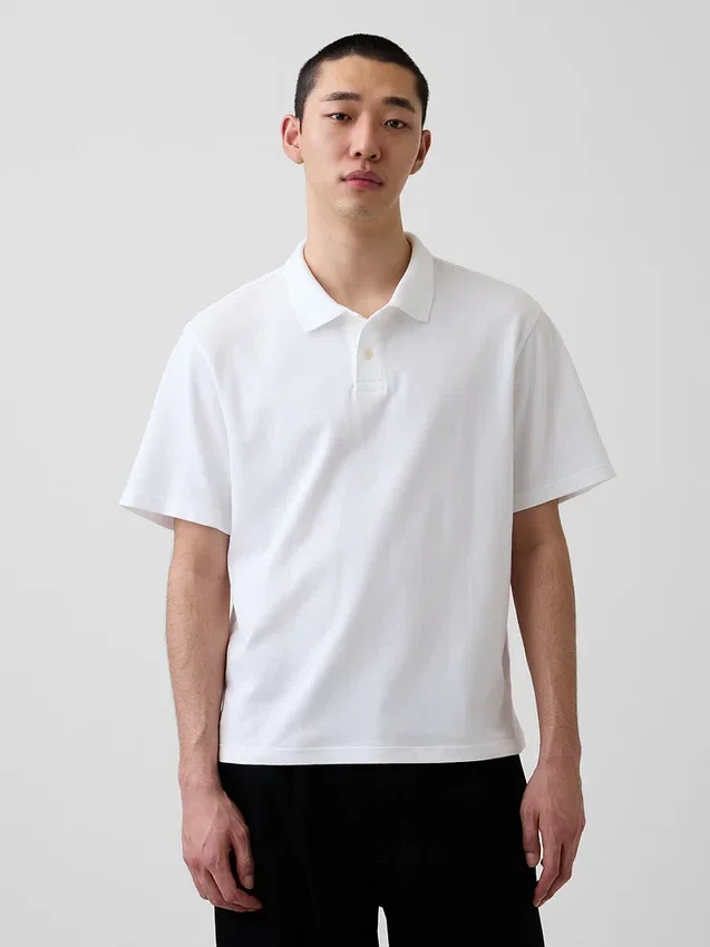 Relaxed piqué-Polo's