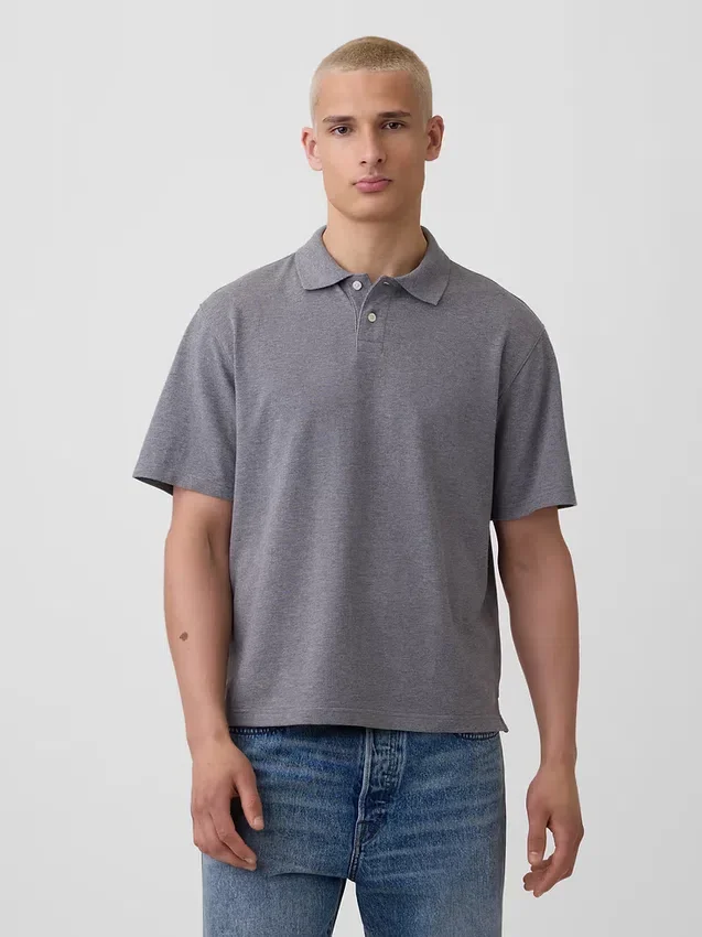 Relaxed piqué-Polo's
