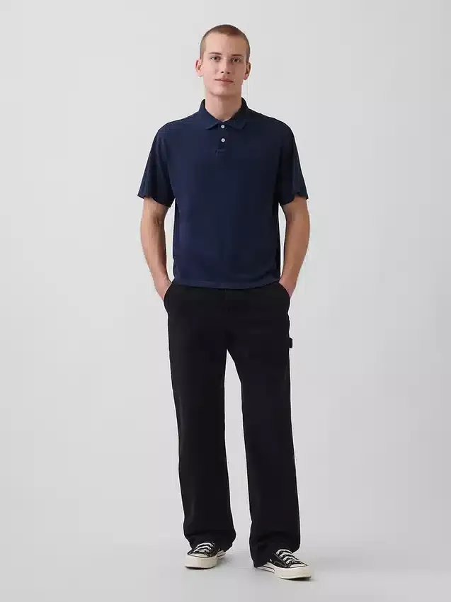 Relaxed piqué-Polo's