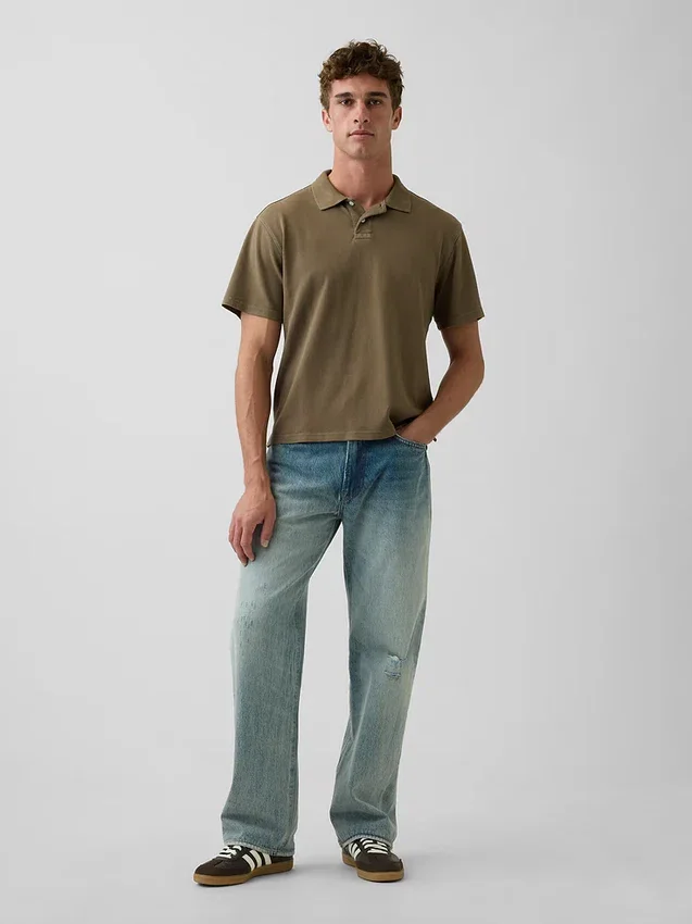 Relaxed piqué-Polo's