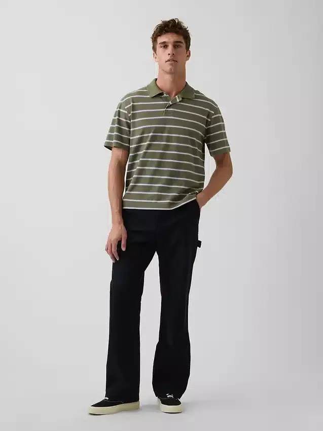 Relaxed piqué-Polo's