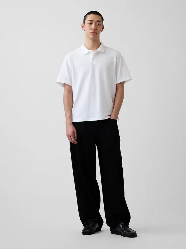 Relaxed piqué-Polo's