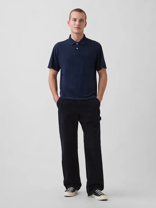 Relaxed piqué-Polo's