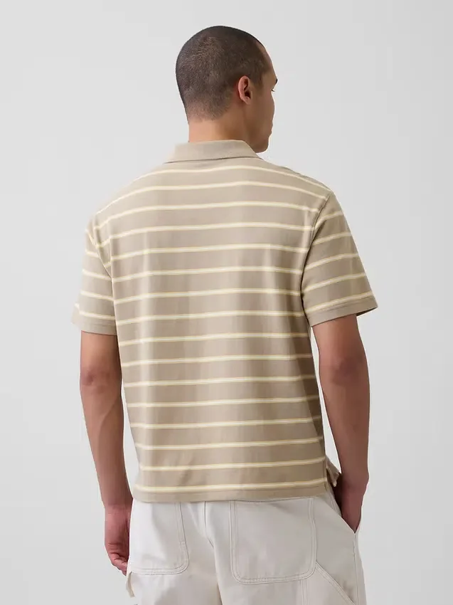 Relaxed piqué-Polo's